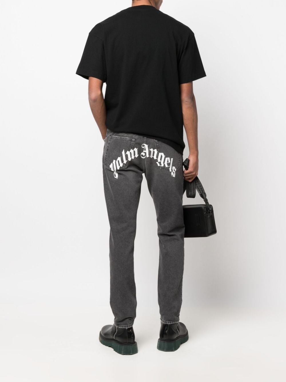 Palm Angels Curved Logo denim jeans
