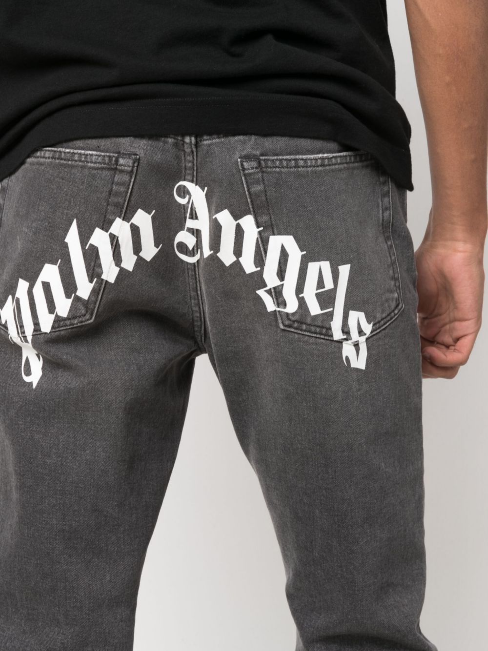 Palm Angels Curved Logo denim jeans