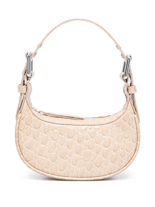 By Far Pre By Far mini Soho crocodile-embossed shoulder bag