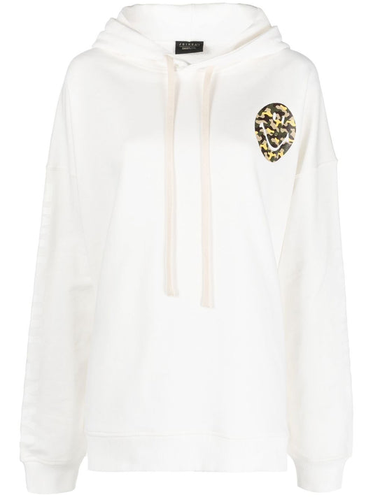 Joshua Sanders Smiley logo cotton hoodie