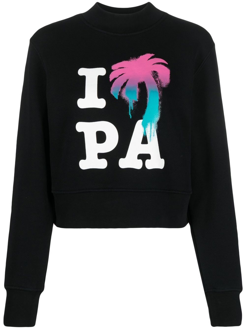 Palm Angels I Love PA cotton crewneck sweatshirt