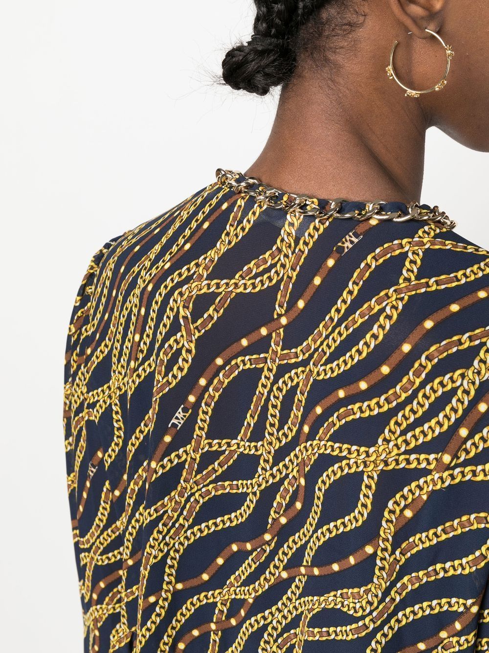 Mmk Printed midi dress