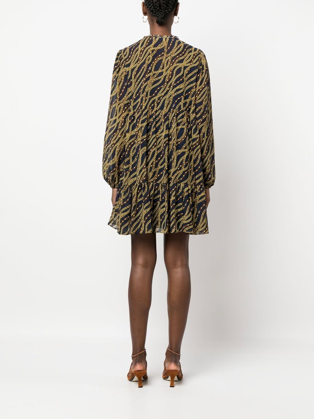 Mmk Printed midi dress