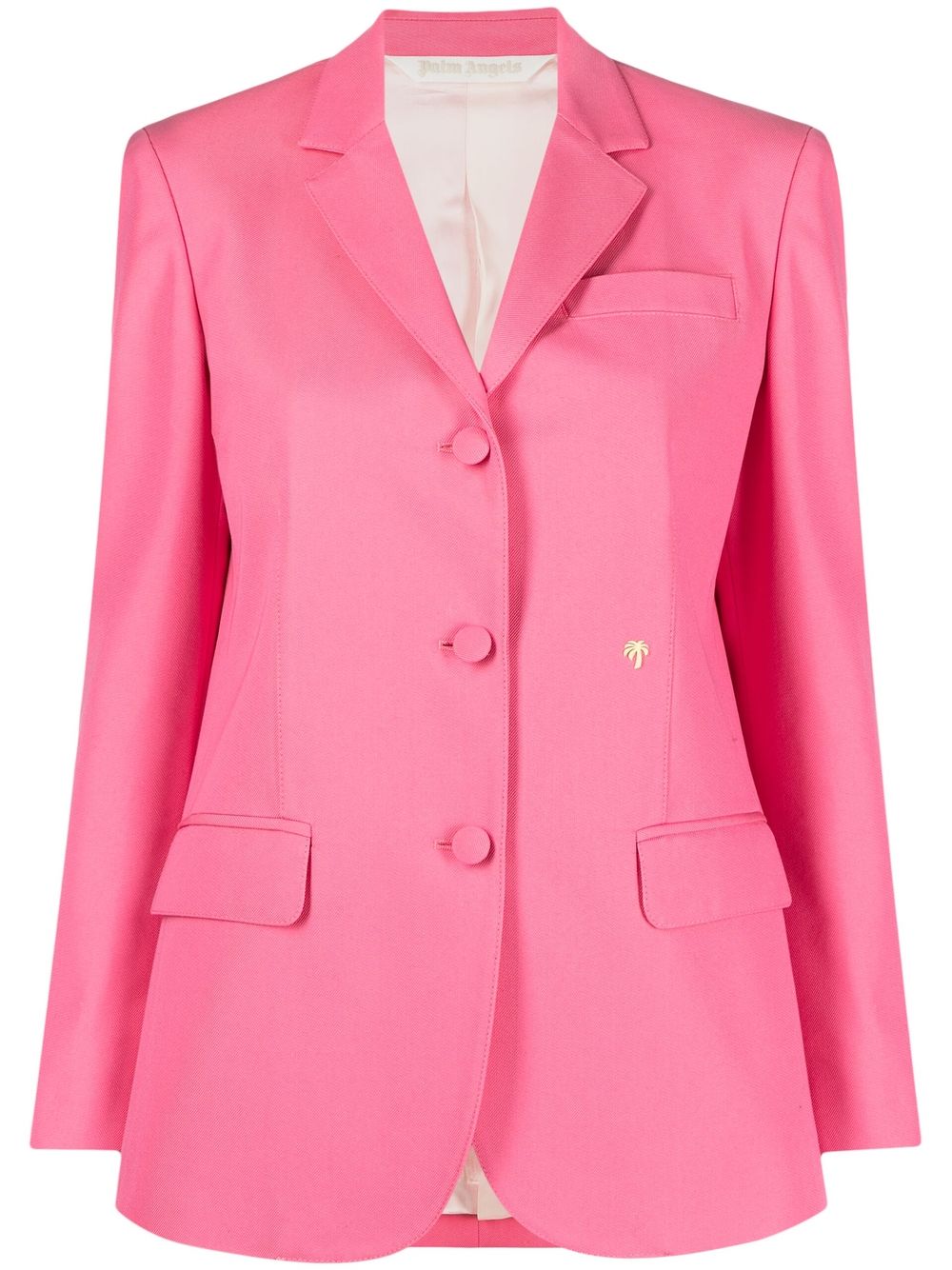 Palm Angels Cotton single-breasted blazer jacket