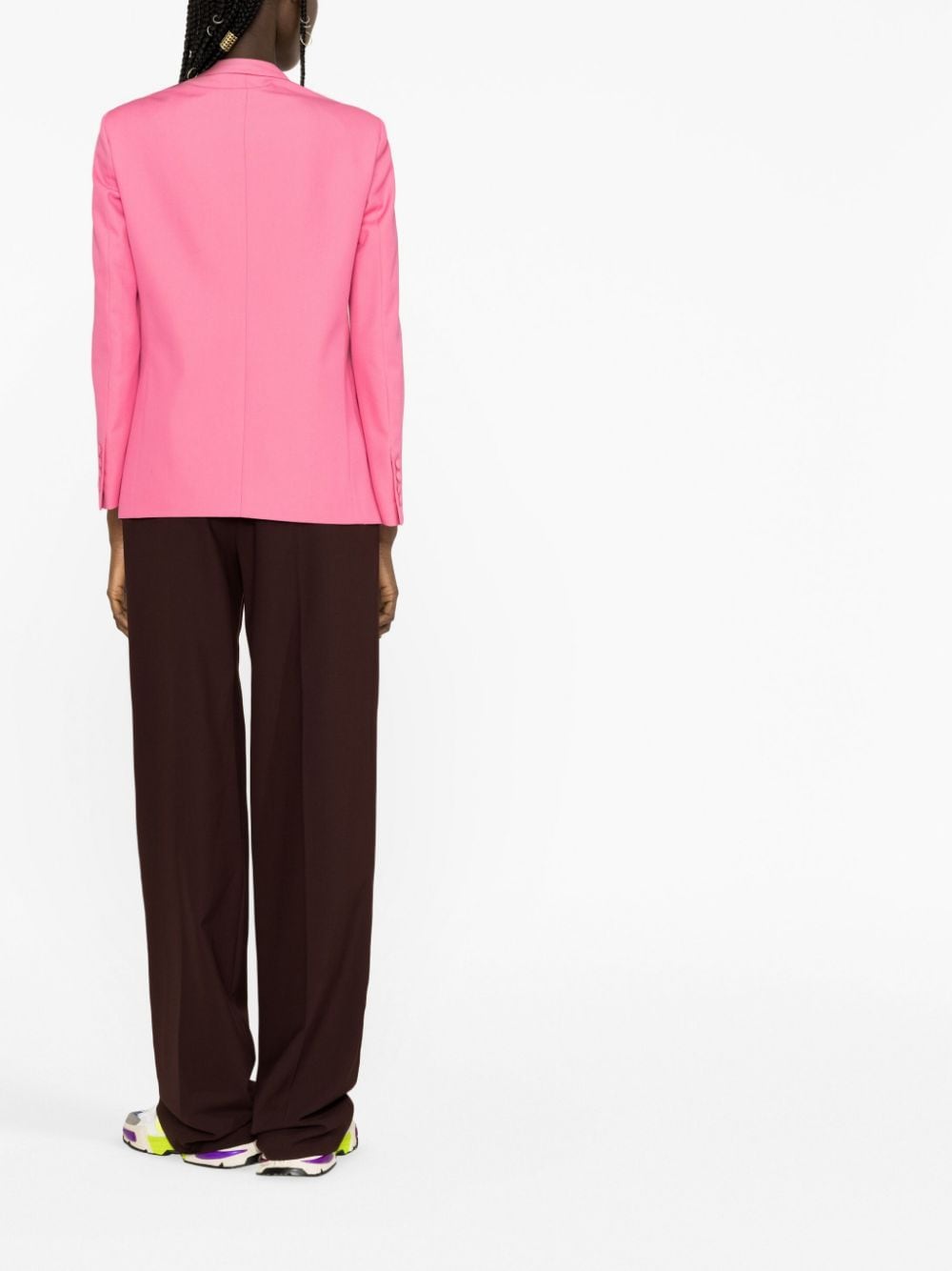 Palm Angels Cotton single-breasted blazer jacket