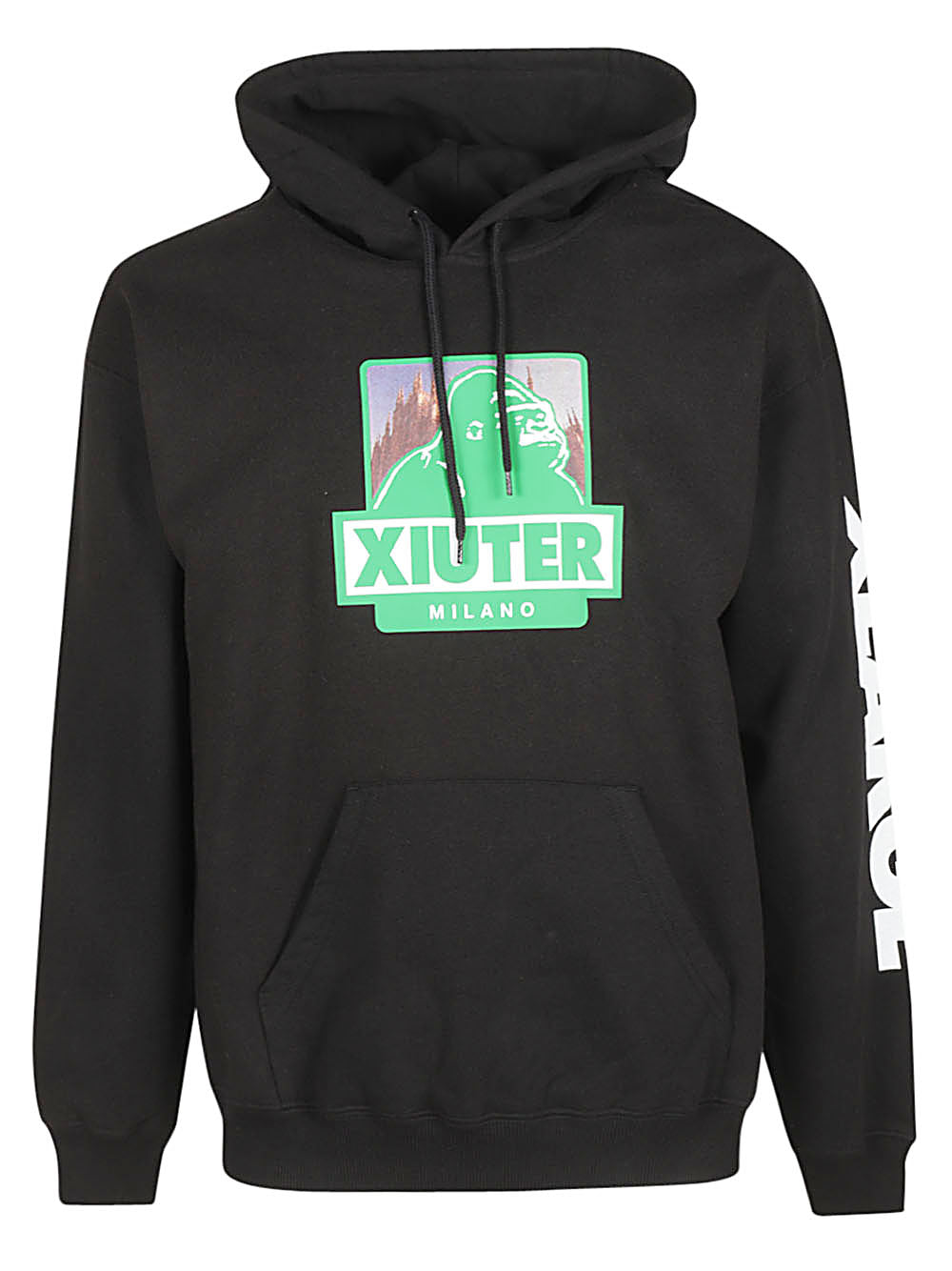 Iuter Printed cotton hoodie