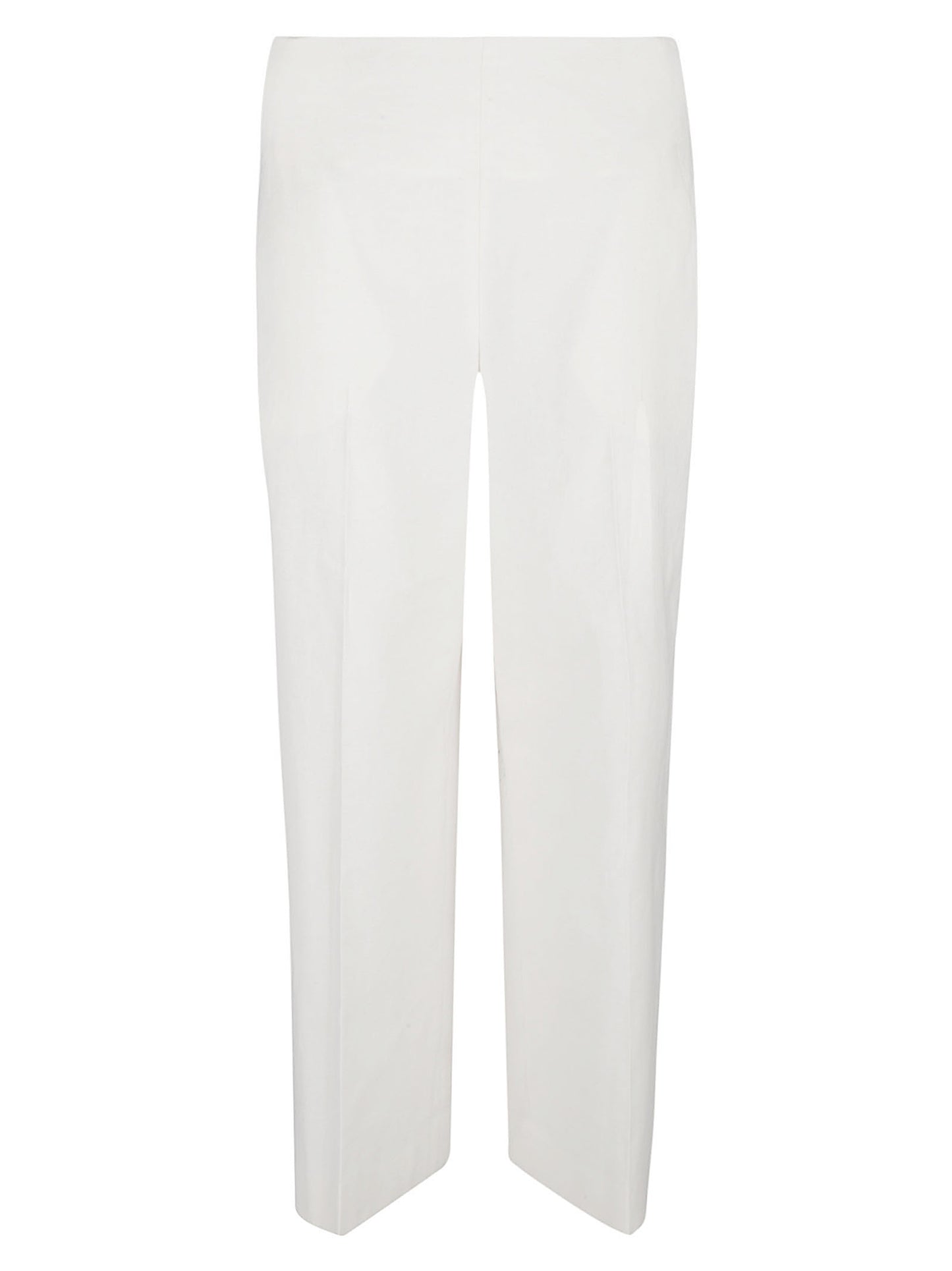 Via Masini 80 Straight leg linen blend trousers