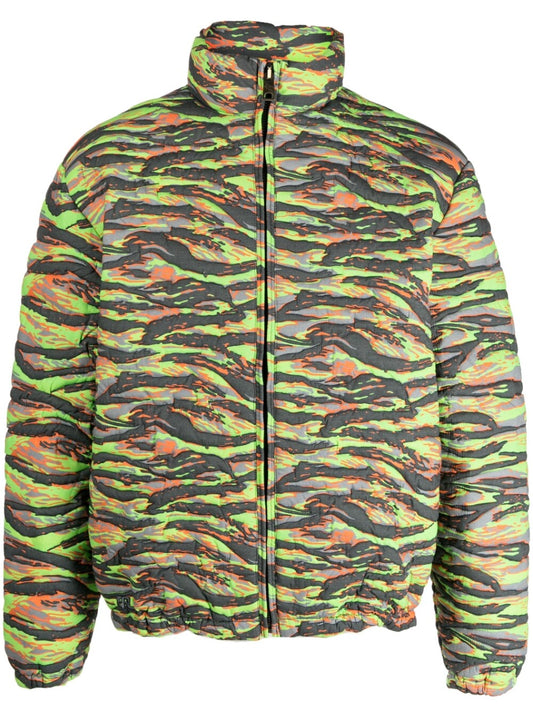 Erl Printed quilted down jacket