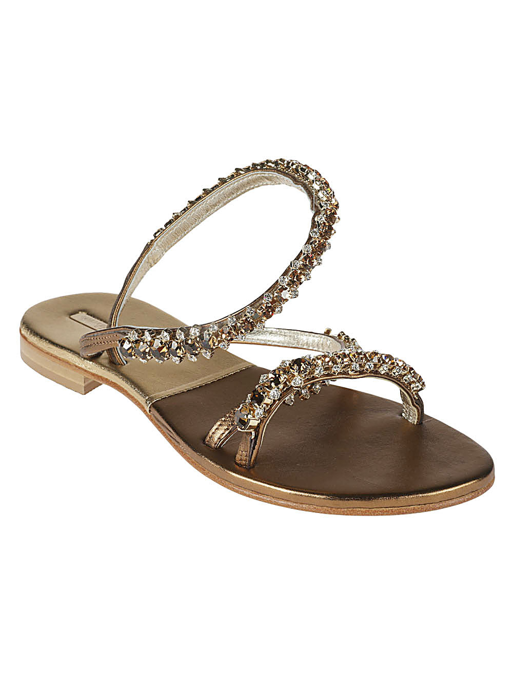 Emanuela Caruso Gold monastic anklet bracelet sandal