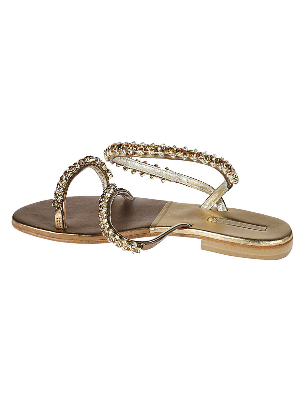 Emanuela Caruso Gold monastic anklet bracelet sandal