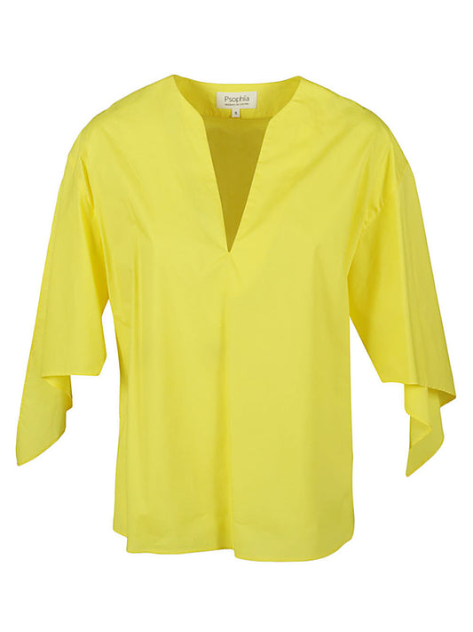 Psophia Cotton v-neck top
