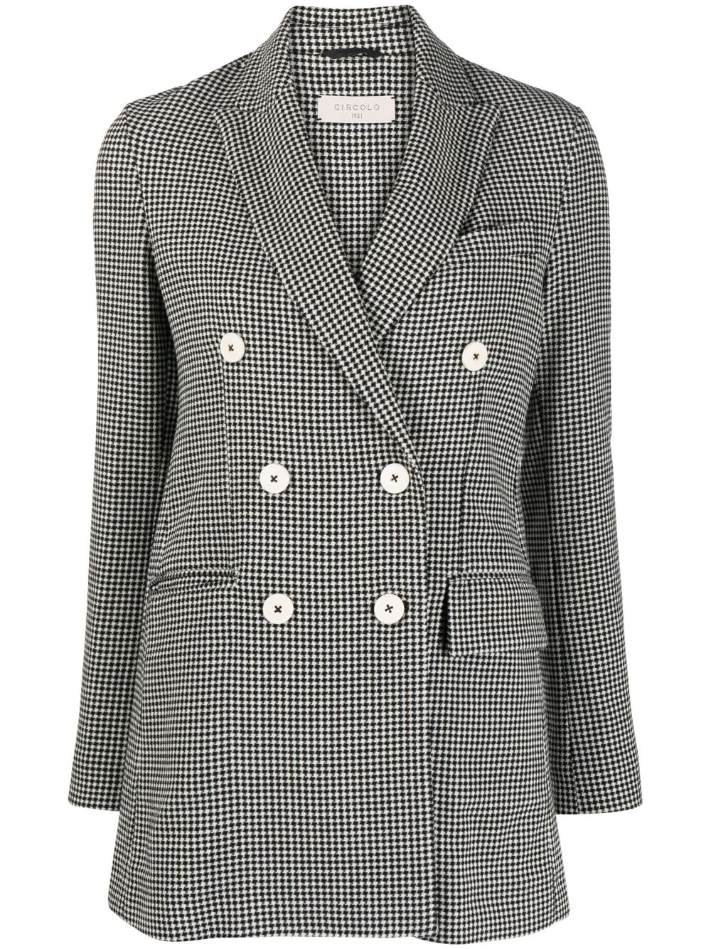 Circolo 1901 Pied de poul double-breasted jacket