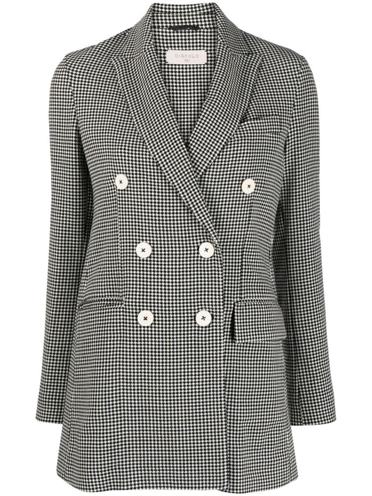 Circolo 1901 Pied de poul double-breasted jacket