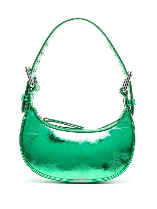By Far metallic-effect tote bag