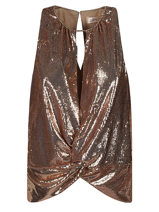 Dahlo Sequin cropped top