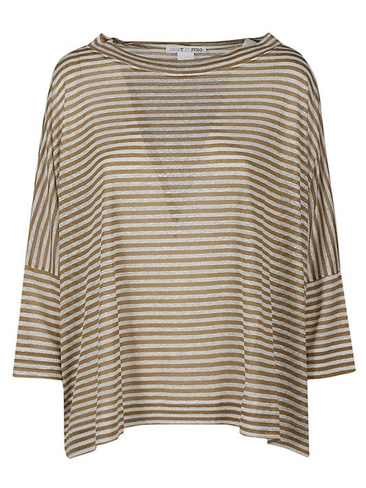 C-Zero Shirt Linen striped sweater