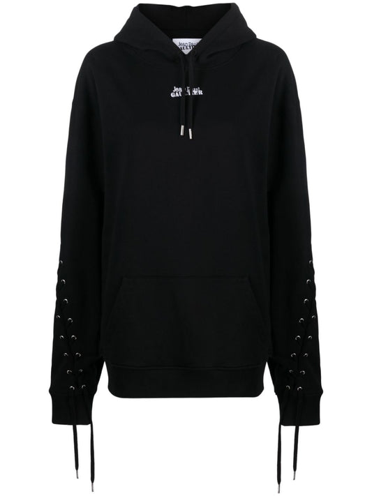 Jean Paul Gaultier Logo cotton hoodie
