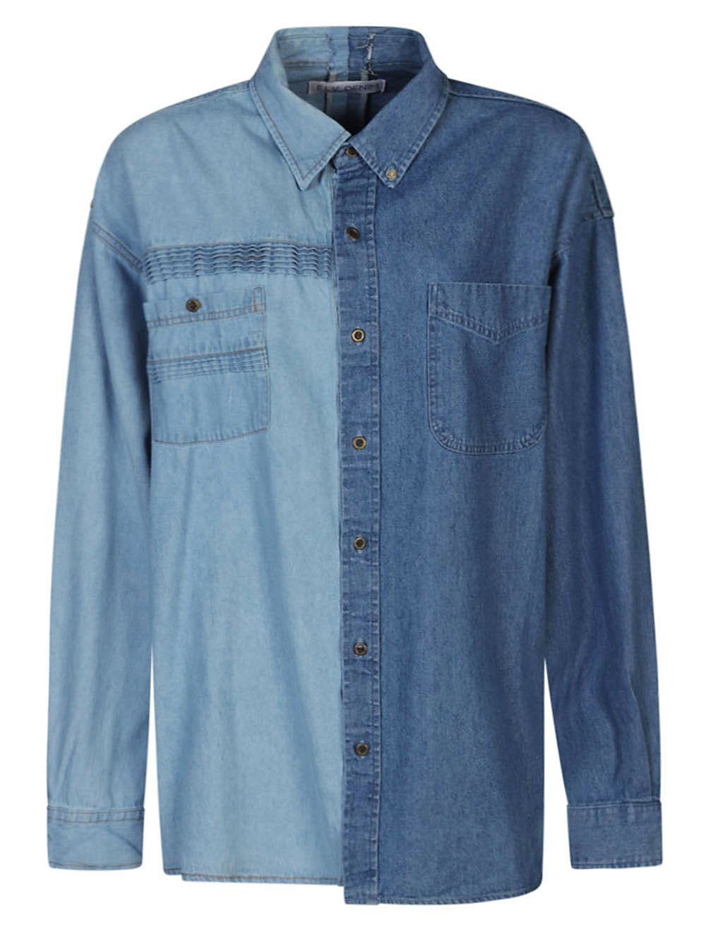 E.L.V. Denim Contrast denim shirt