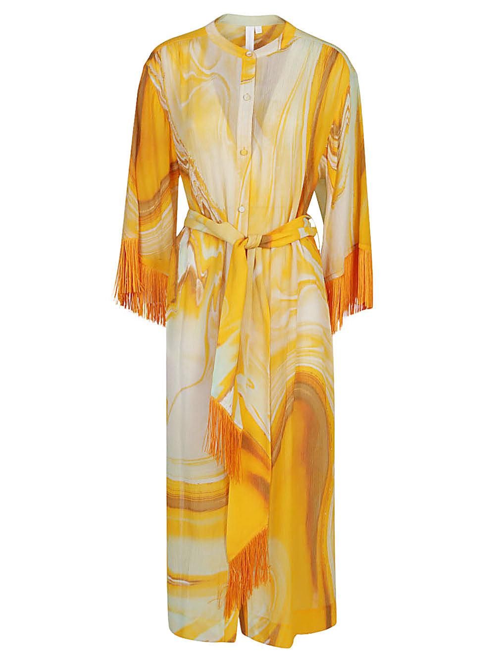 Jonathan Simkhai Odelia cotton blend silk printed cover up