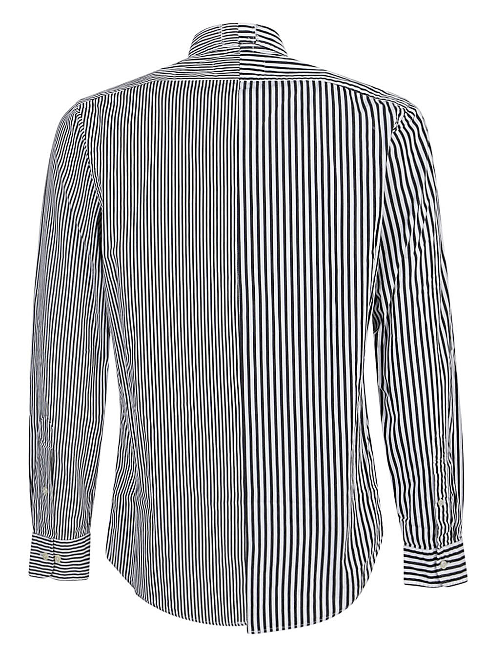 E.L.V. Denim Contrast striped cotton shirt