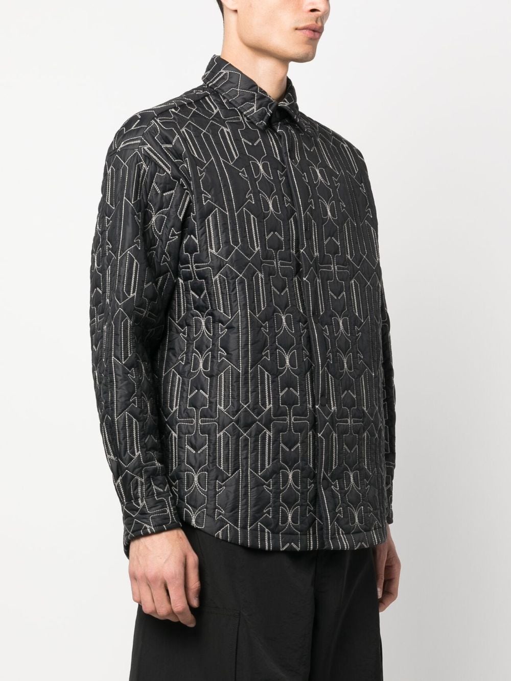 Palm Angels Monogram quilted overshirt