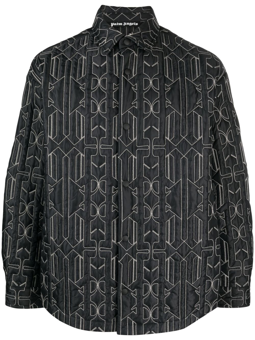 Palm Angels Monogram quilted overshirt