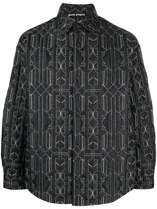 Palm Angels Monogram quilted overshirt