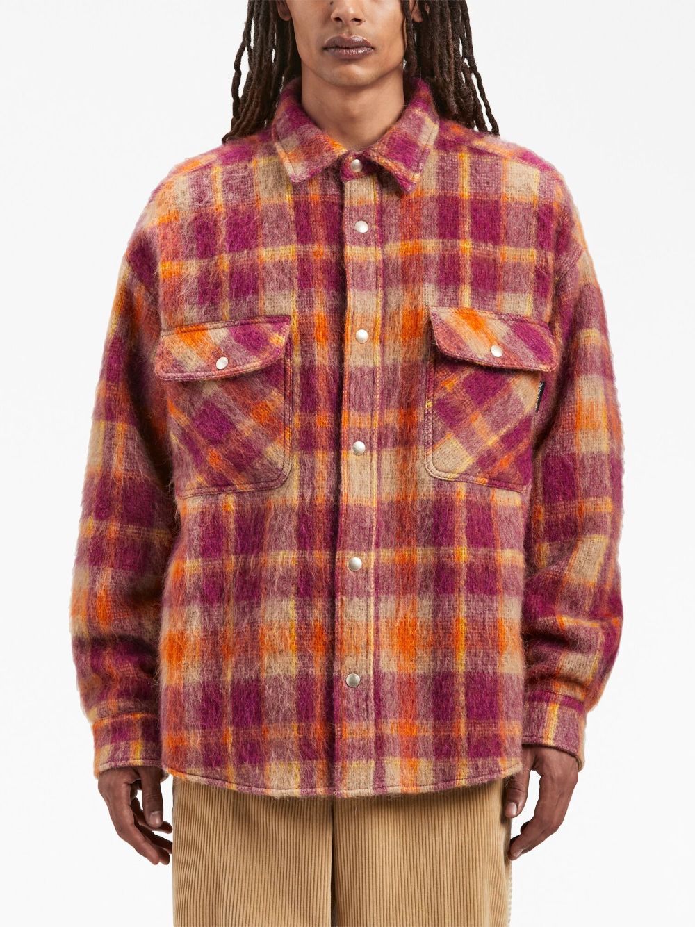 Palm Angels Checked wool overshirt