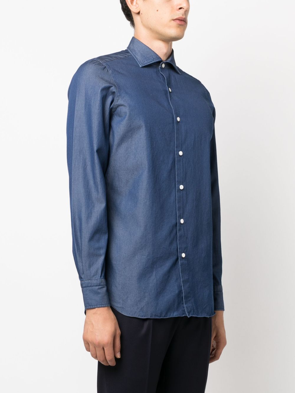 Finamore 1925 Napoli Regular fit denim shirt