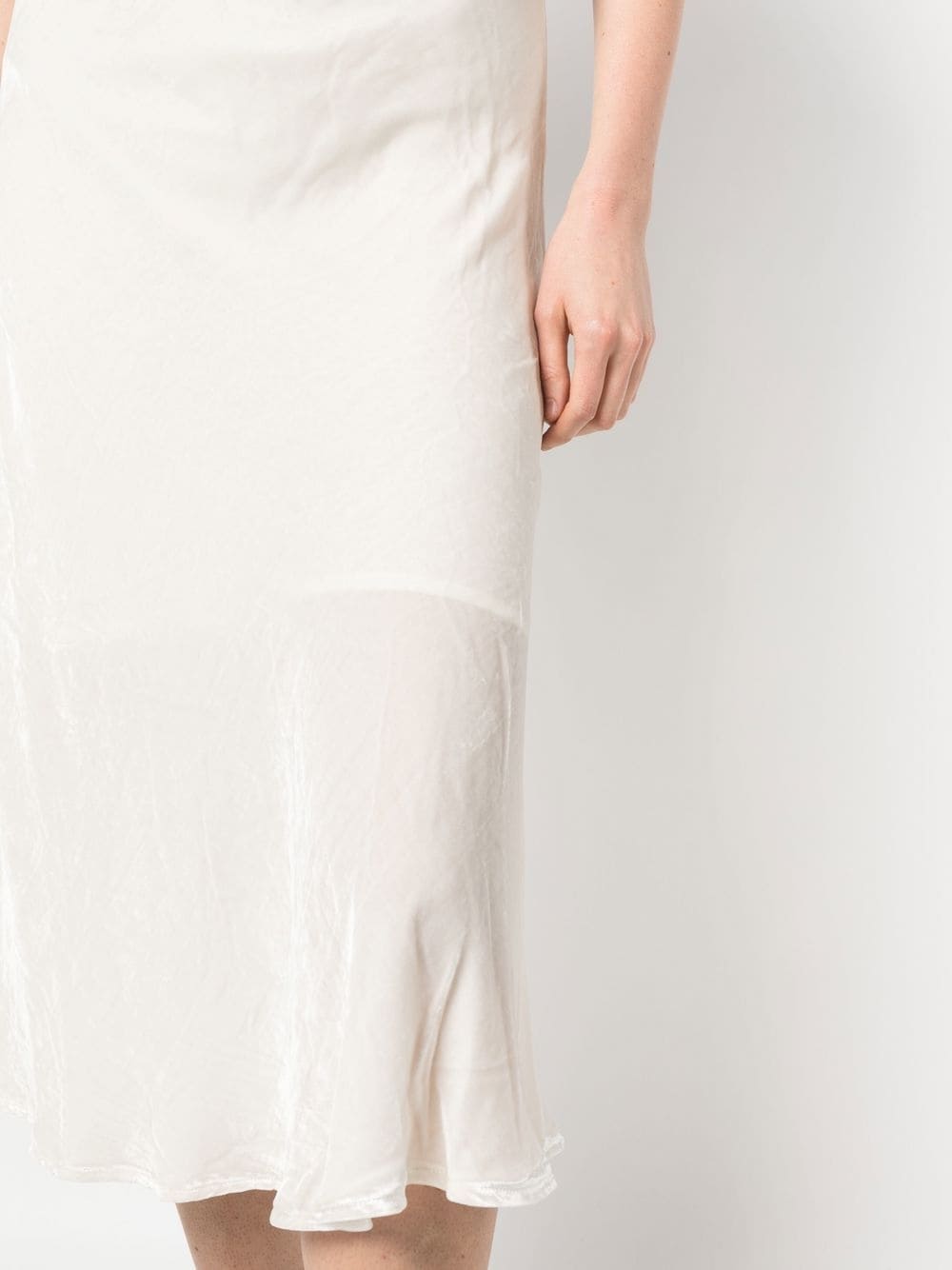 Gold Hawk Velvet long skirt