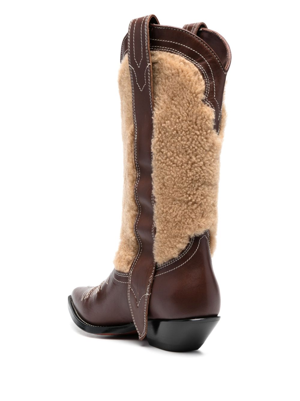 Sonora embroidered leather Texan boots