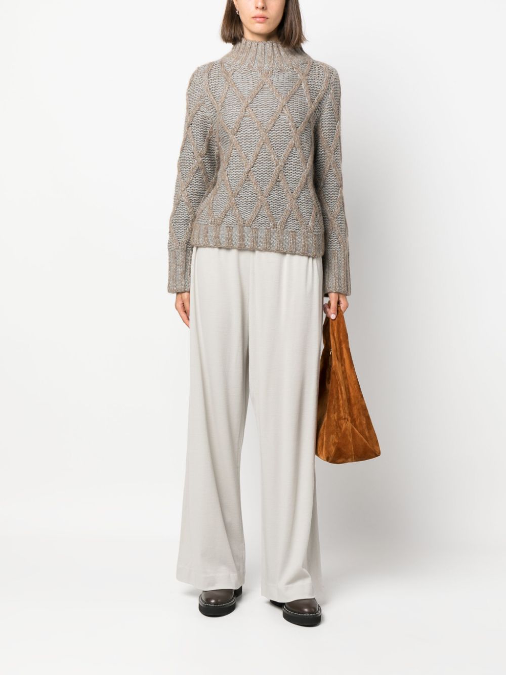 Fabiana Filippi Wide leg wool trousers