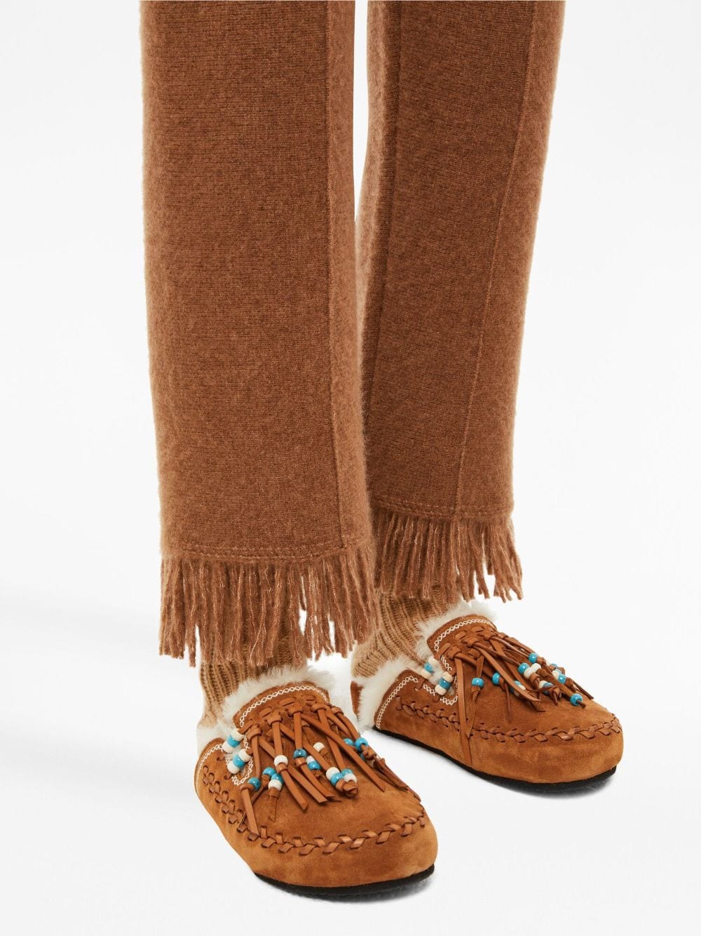 Alanui Cashmere and silk blend trousers
