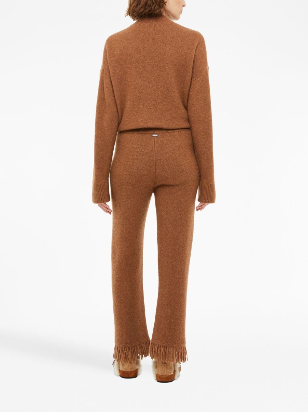 Alanui Cashmere and silk blend trousers