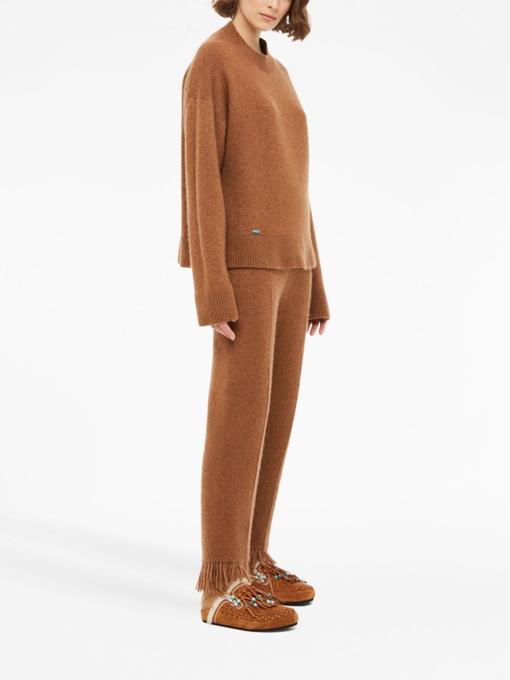 Alanui Cashmere and silk blend trousers