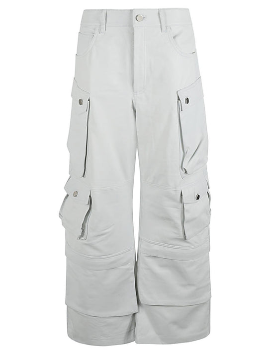 Fermas.Club Leather cargo pants