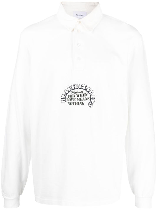 Palmes Logo organic cotton shirt