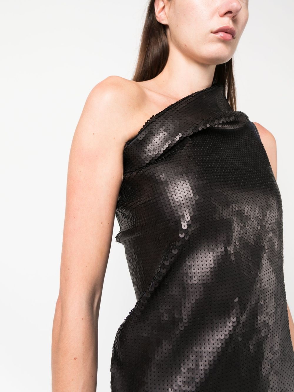 Rick Owens Embroidered denim long dress