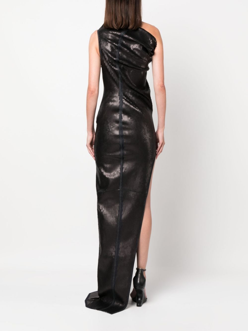 Rick Owens Embroidered denim long dress