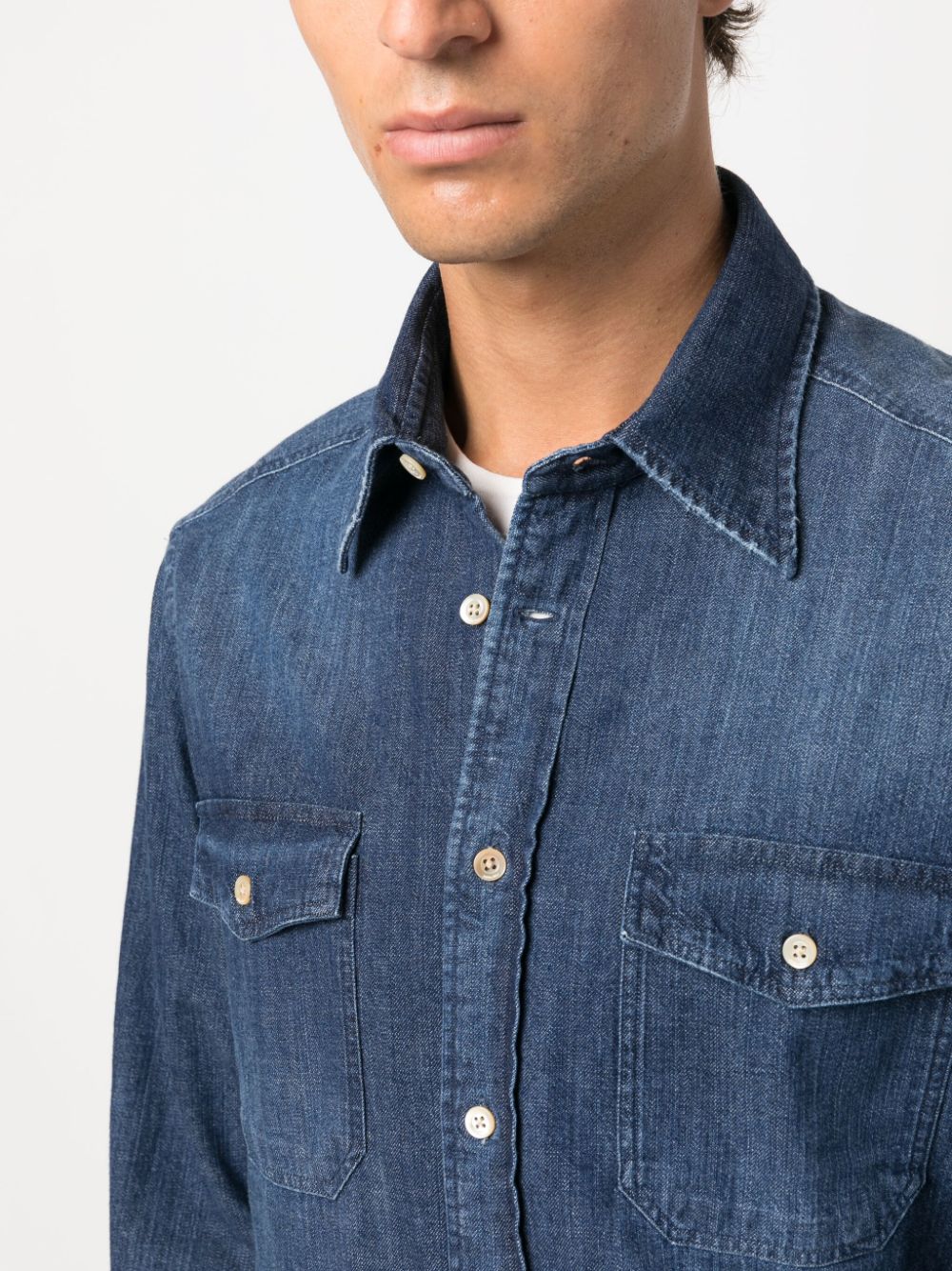Boglioli Denim button-down shirt