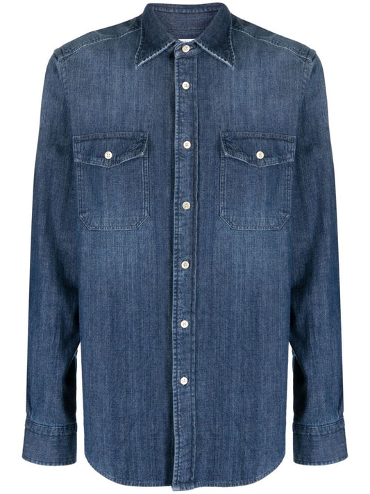 Boglioli Denim button-down shirt