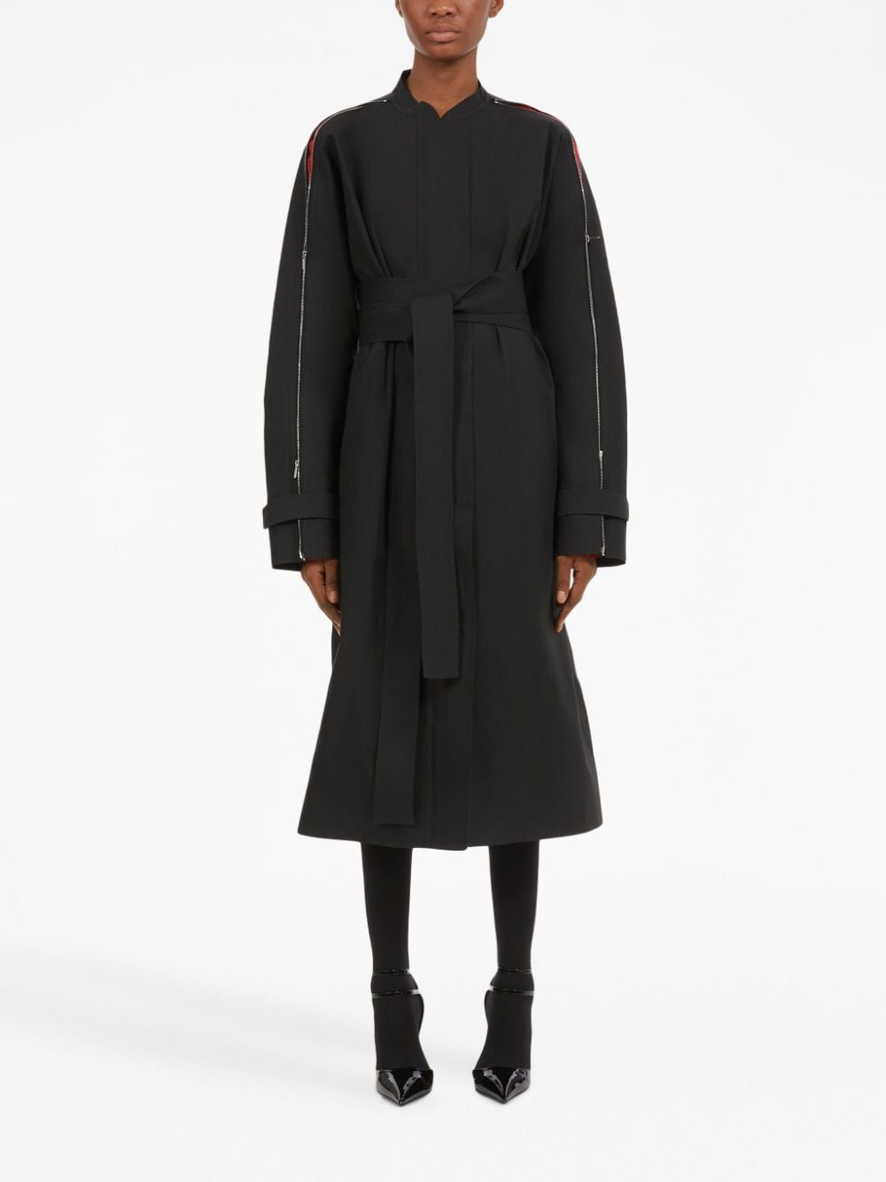 Ferragamo Zip-detail cotton belted trench coat