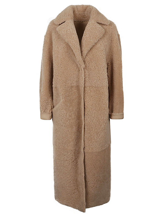 Enes Allegra leather long coat