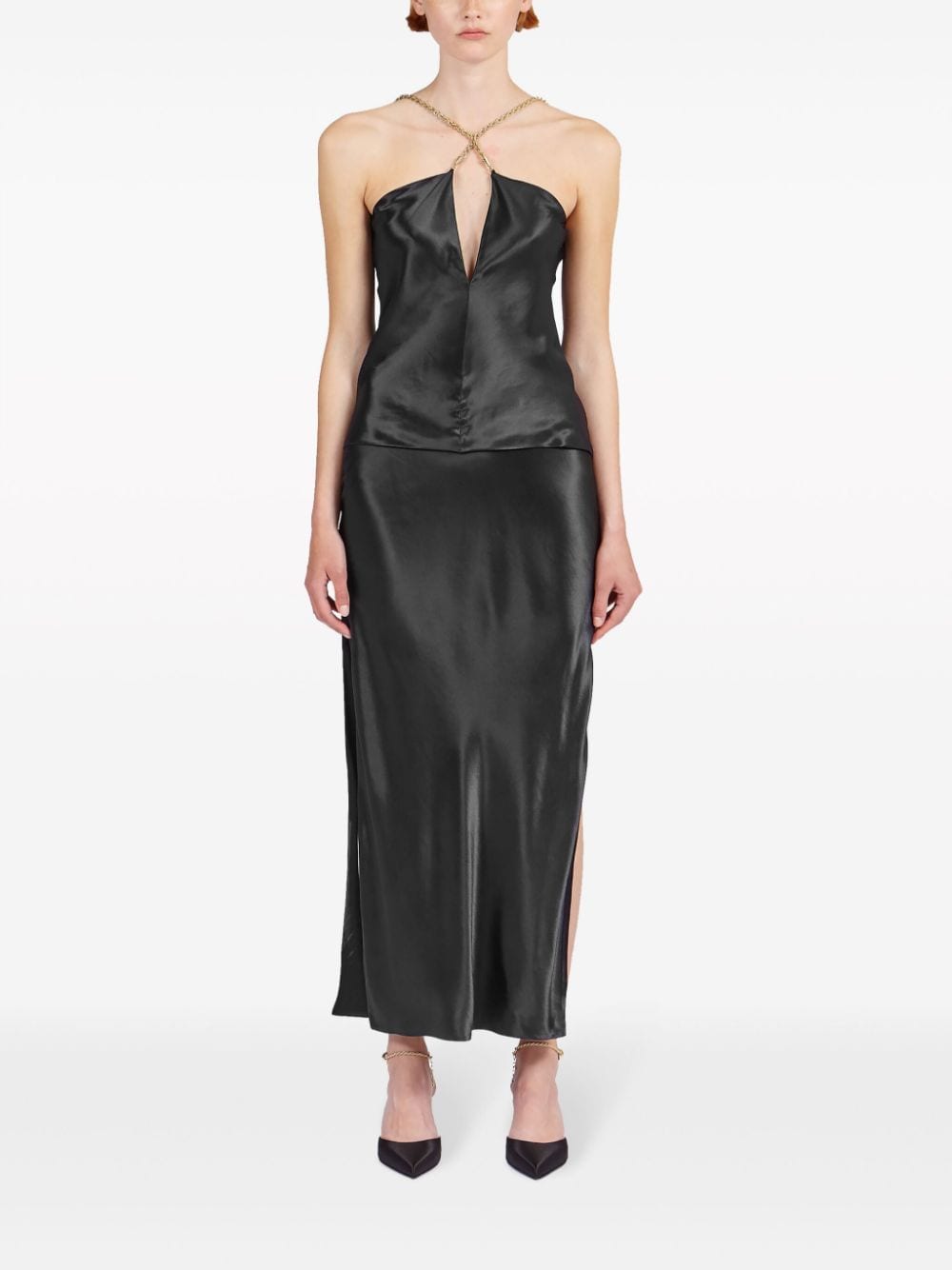 Ferragamo Satin sleeveless top