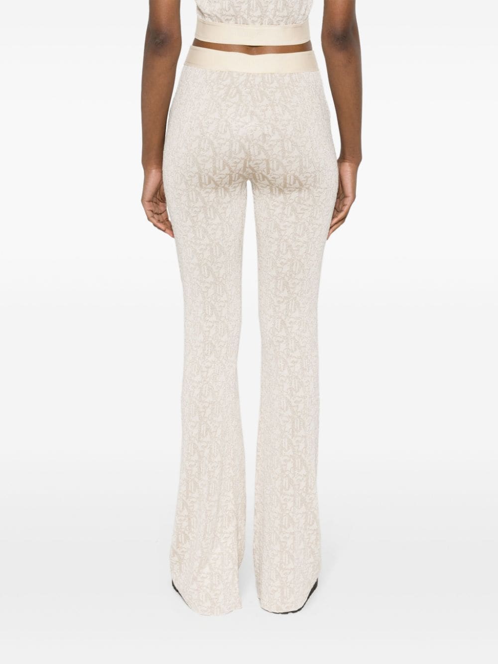 Palm Angels Monogram jacquard knit trousers