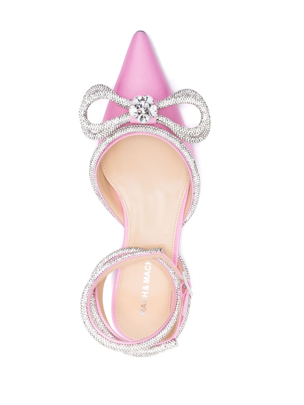 Mach & Mach PRE Double Bow Satin Flats
