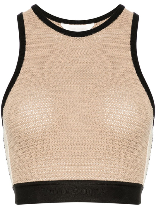 Palm Angels Knitted cropped top