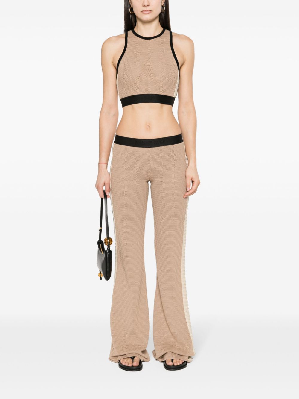 Palm Angels Knitted cropped top