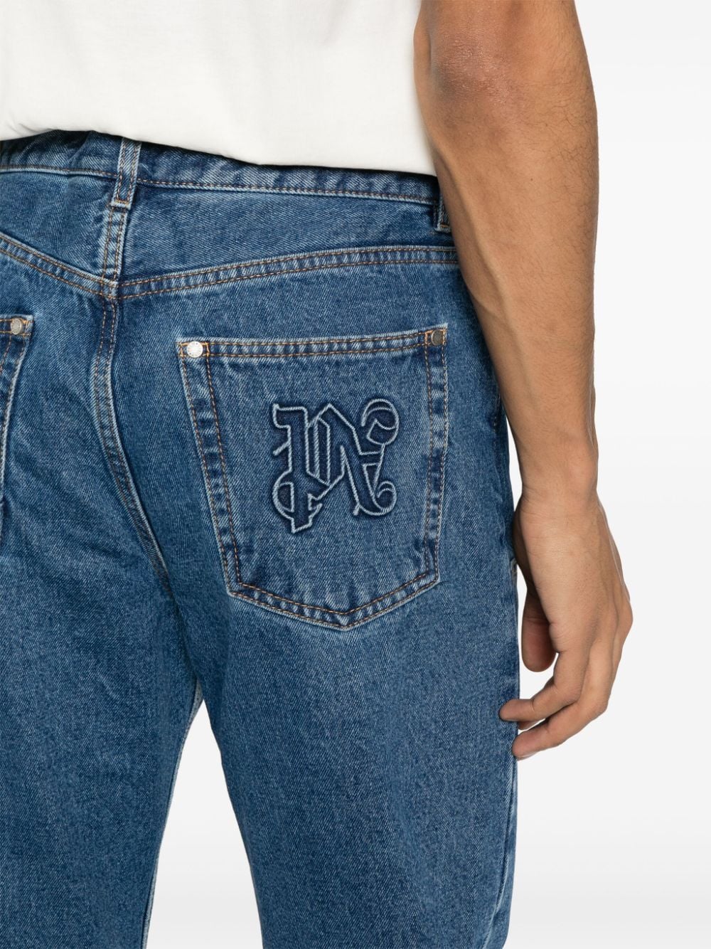 Palm Angels Monogram denim jeans
