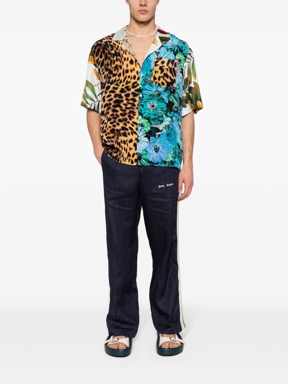 Palm Angels Conscious Criteria page Logo track pants